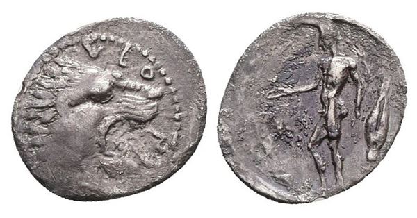 Sicily, Leontinoi, c. 450-440 BC. AR Litra (13mm, 0.59g).