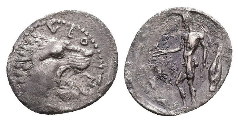 Sicily, Leontinoi, C. 450-440 Bc. Ar Litra (13mm, 0.59g).