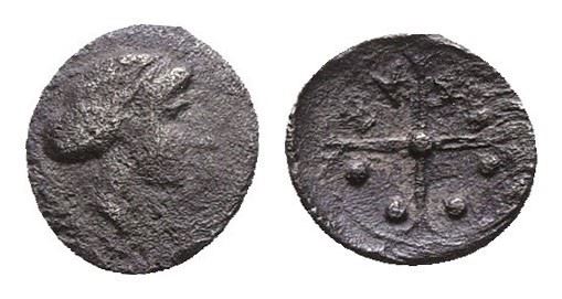 Sicily, Syracuse, c. 420-415 BC. AR Hemilitron - Hexonkion (8mm, 0.3gg).  - Auction Greek, Roman, Byzantine Coins - Bertolami Fine Art - Prague