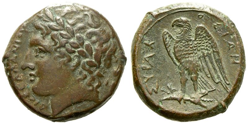 Sicily, Syracuse, Time Of Hiketas II (287-278 Bc); Æ (9,9; 22,5 MM)