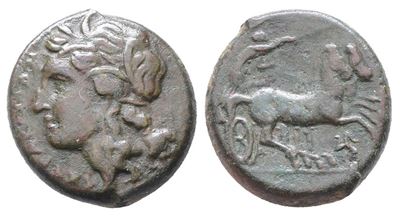 Sicily, Syracuse. Hiketas II (287-278 Bc). Æ (19mm, 8.00g),