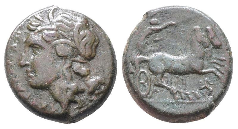 Sicily, Syracuse. Hiketas II (287-278 Bc). Æ (19mm, 8.00g),