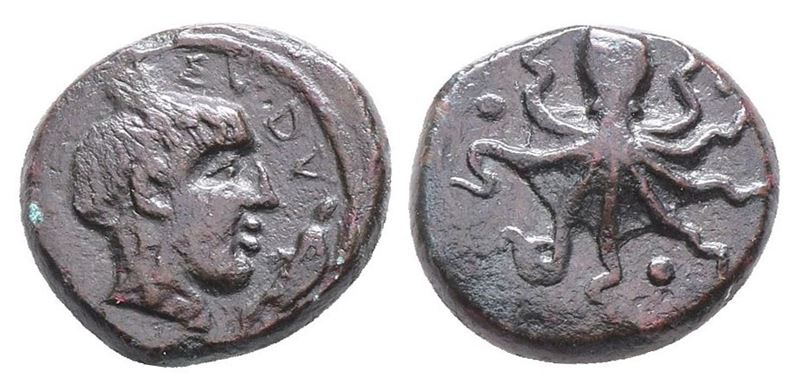 Sicily, Syracuse, C. 435-415 Bc. Æ Tetras (15mm, 4.05g).