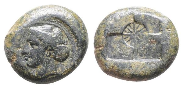 Sicily, Syracuse, 405-375 BC. Æ Hemilitron (17mm, 5.16g).