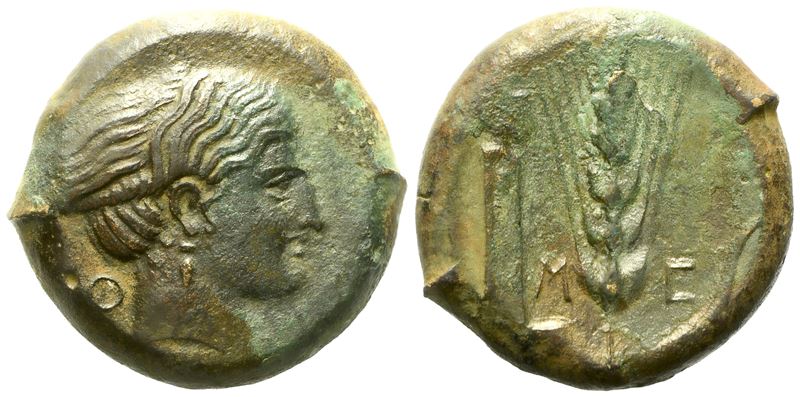 Lucania, Metapontion (C. 420-350 Bc); Æ (9,83 G; 20 MM)