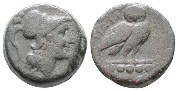 Northern Apulia, Teate, c. 225-200 BC. Æ Quincunx (26mm, 22.19g).