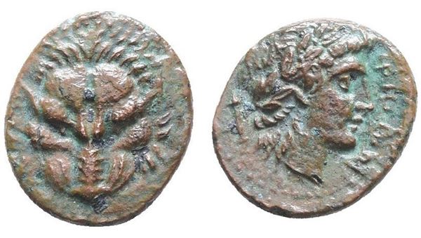 Bruttium, Rhegion, c. 351-280 BC. Æ (16mm, 2.44g).