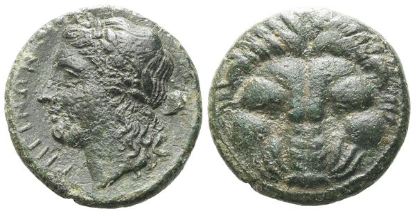Bruttium, Rhegion, c. 351-280 BC. Æ (19 mm, 6.48 g).