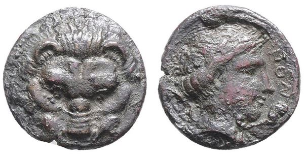 Bruttium, Rhegion, c. 351-280 BC. Æ (18mm, 4.60g).  - Auction Greek, Roman, Byzantine Coins - Bertolami Fine Art - Prague