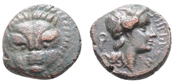 Bruttium, Rhegion, c. 351-280 BC. Æ (17mm, 5.26g).