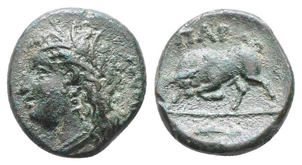 Southern Lucania, Thourioi, c. 3rd century BC. Æ (17mm, 4.23g).  - Auction Greek, Roman, Byzantine Coins - Bertolami Fine Art - Prague