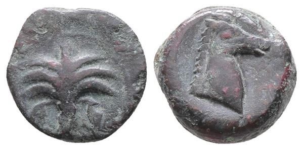 Sicily, Carthaginian Domain, c. 4th-3rd century BC. Æ (18mm, 7.35g).