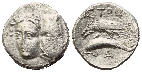 Moesia, Istros (IV century BC), AR Drachm (g 3,95; mm 18). AMNG I 424.