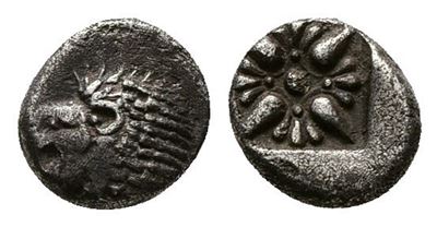 Ionia, Miletos, Late 6th-early 5th Century Bc. Ar Diobol (9mm, 1.10g).