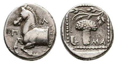 Thrace, Maroneia, C. 377-365 Bc. Ar Triobol (13mm, 2.82g).