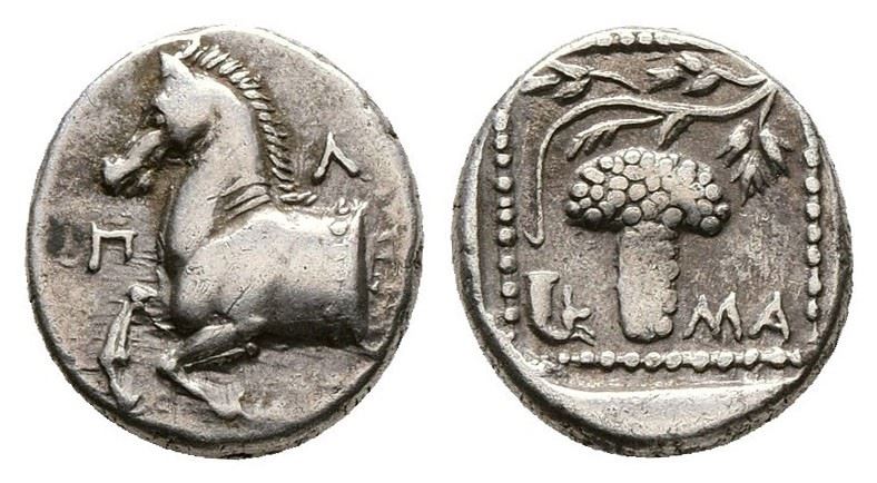 Thrace, Maroneia, C. 377-365 Bc. Ar Triobol (13mm, 2.82g).