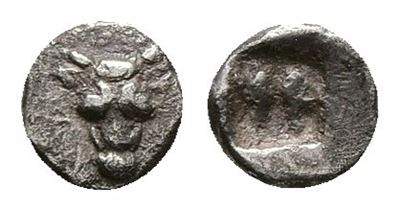 Korkyra(?), C. 525-500 Bc. Ar Hemiobol (8mm, 0.33g).
