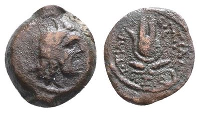 Ptolemaic Kings Of Egypt, Ptolemy Apion (king Of Kyrenaika, C. 104/1–96 Bc). Æ Chalkous (15mm, 2....