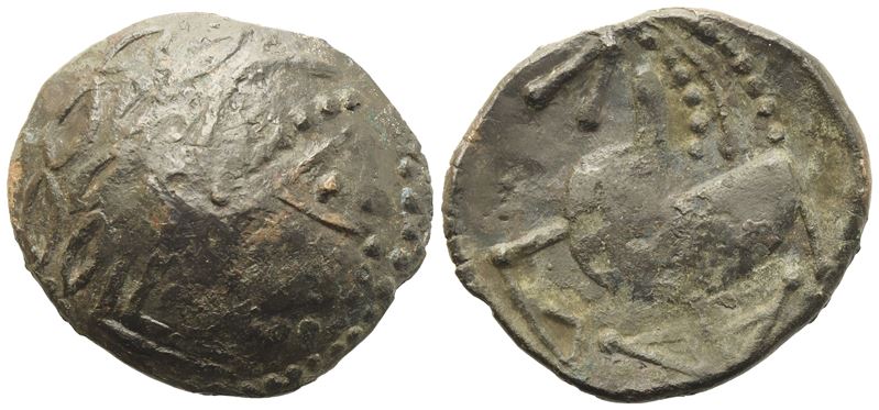 Celtic. Eastern Europe, Tetradrachm, c. II century BC; AR (7,43 g; 22,5 mm)