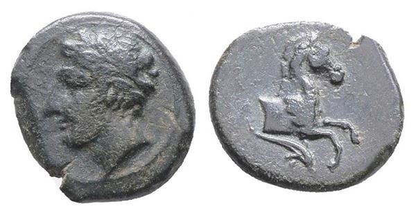 Sicily, Soloi, c. 406-397 BC. Æ (15mm, 2.24g).