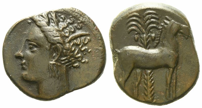 Carthage (C.ca 400-350 Bc), Æ (2,5 G; 15,5 MM)