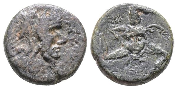 Sicily, Iaitos, c. 1st century BC. Æ (22mm, 8.73g).