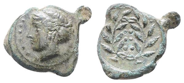 Sicily, Himera, c. 420-407 BC. Æ Hemilitron (23mm, 5.28g).  - Auction Greek, Roman, Byzantine Coins - Bertolami Fine Art - Prague