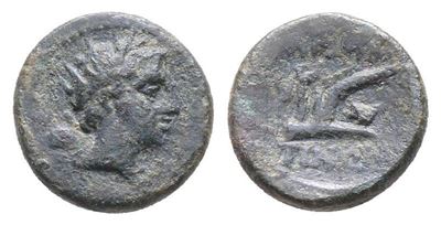Sicily, Leontinoi, 2nd Century Bc. Æ (13mm, 2.31g).
