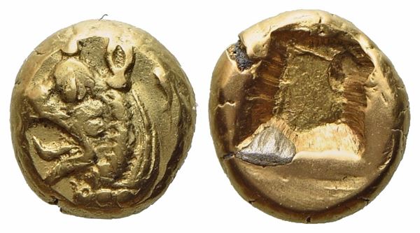 Ionia, Phokaia (c.ca 560-545 BC), 1/24 Stater; EL (0,60 g; 5,8 mm)