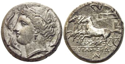 Sicily, Syracuse, Agathokles (317-289 Bc), Tetradrachm; Ar (17 G; 24 MM)