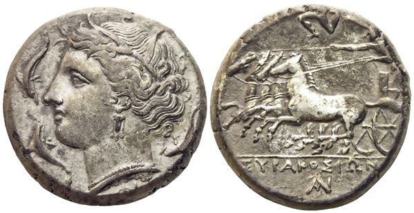 Sicily, Syracuse, Agathokles (317-289 BC), Tetradrachm; AR (17 g; 24 mm)