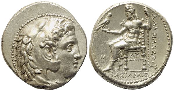 Kings of Macedon, Alexander III 'The Great' (336-323 BC), Tetradrachm; AR (16,92 g; 26,5 mm)