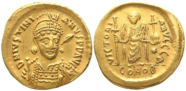 Justinian I (527-565), Solidus; AV (4,45 g; 20,5 mm)