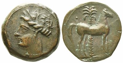 Carthage (C. 400-350 Bc), Æ Unit (3,22 G; 15,3 MM)