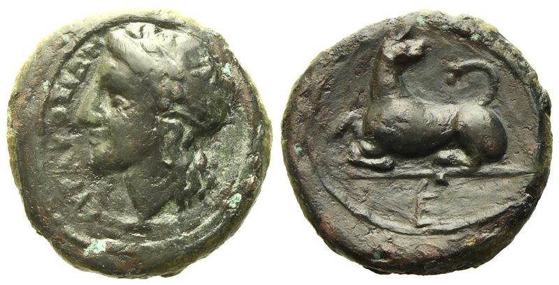 Sicily, Syracuse, Agathokles (317-289 Bc), Æ (1,72 G; 12 MM)