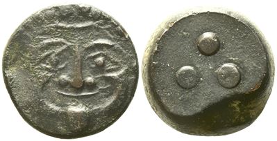 Sicily, Himera (C. 430-420 Bc), Tetras; Æ (12,93 G; 20,7 MM)