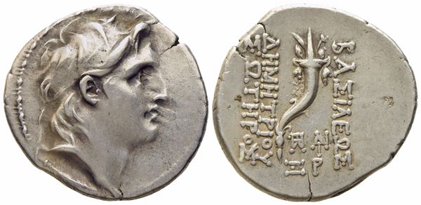 Seleukid Kings of Syria, Demetrios I (162-150 BC), Drachm; AR (4,18 g; 19,4 mm)