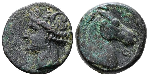 Carthaginian Domain, Sardinia, c. 264-241 BC. Æ (20mm, 5.58g).