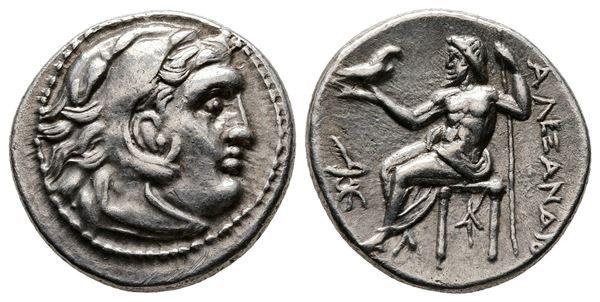 Kings of Macedon, Antigonos I Monophthalmos (Strategos of Asia, 320-306/5 BC, or king, 306/5-301 BC). AR Drachm (17mm, 4.23g).