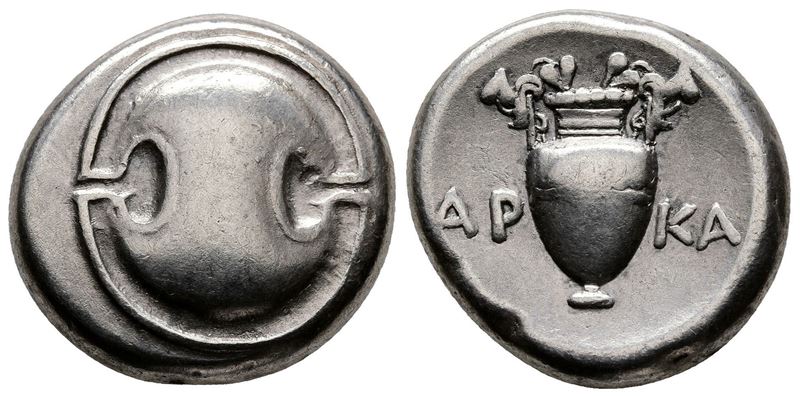 Boeotia, Thebes, C. 368-364 Bc. Ar Stater (21mm, 12.00g).