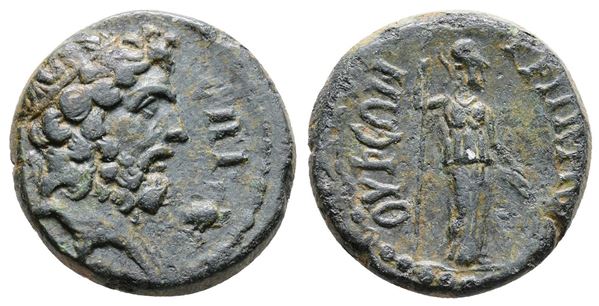 Phrygia. Grimenothyrae. Pseudo-autonomous, time of Trajan (98-117). Æ (18mm, 4.85g).