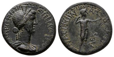 Phrygia, Synaus. Pseudo-autonomous, Time Of Vespasian (69-79). Æ (19mm, 5.18g).