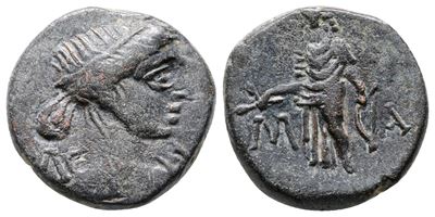 Lycian League, Late 1st Century Bc. Æ (18mm, 4.81g).