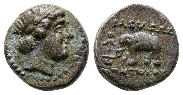 Seleukid Kings, Antiochos III ‘the Great’ (222-187 BC). Æ (12mm, 1.98g).