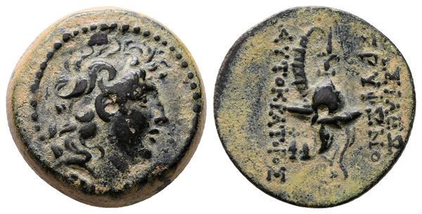 Seleukid Kings, Tryphon (c. 142-138 BC). Æ (18mm, 5.39g).  - Auction Greek, Roman and Byzantine Coins	 - Bertolami Fine Art - Prague