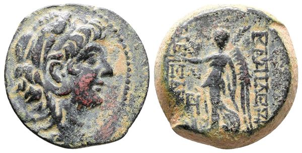 Seleukid Kings, Alexander II Zabinas (128-122 BC). Æ (21mm, 7.58g).  - Auction Greek, Roman and Byzantine Coins	 - Bertolami Fine Art - Prague