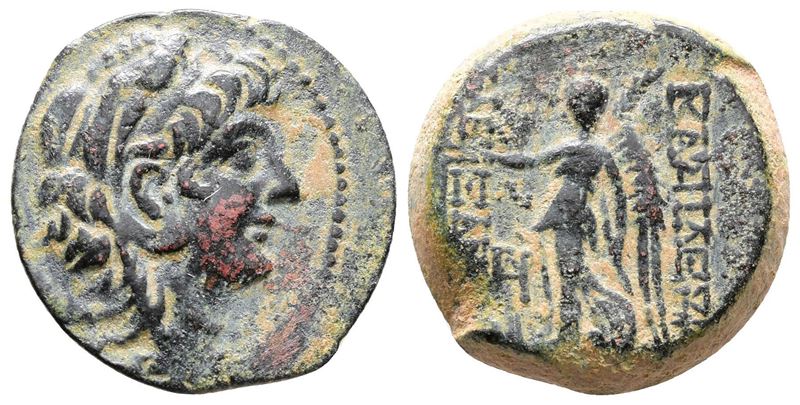 Seleukid Kings, Alexander II Zabinas (128-122 Bc). Æ (21mm, 7.58g).