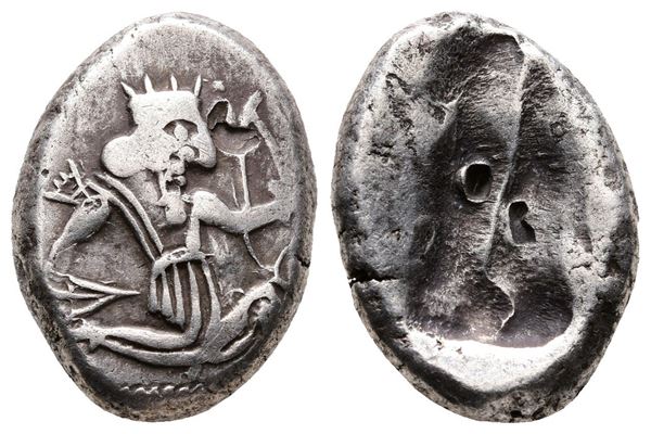 Achaemenid Kings of Persia, c. 450-375 BC. AR Siglos (16mm, 5.62g).