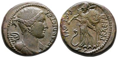Julius Caesar, Rome, Late 46-early 45 Bc. Æ Dupondius (25mm, 14.91g).