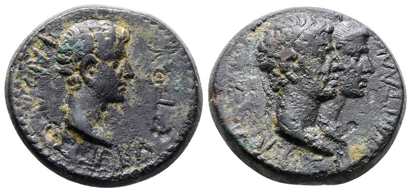 Augustus And Rhoemetalces (11 Bc-12 Ad). Thrace. Æ (24mm, 9.85g).